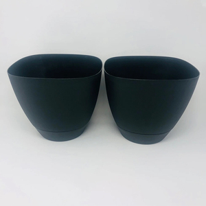 Venta al por mayor plantas decorativas flores hierbas contenedor cuadrado superior plástico flor jardín <span class=keywords><strong>grande</strong></span> cuadrado plástico maceta con platillo - Product Image 5