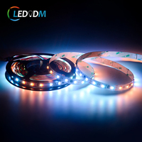 Produits phares, certificats ETL CE ROHS, bande LED SPI adressable WS2814, pixel RVB, bande lumineuse 12V 24V, bande LED programmable, éclairage de fête