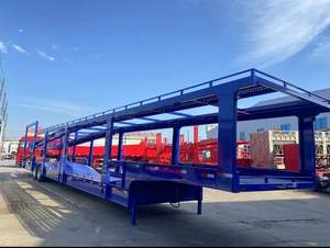 Remolque de Transporte de Automóviles de Fábrica China, <span class=keywords><strong>Remolques</strong></span> de Acero, <span class=keywords><strong>Remolques</strong></span> Eficientes de <span class=keywords><strong>2</strong></span> <span class=keywords><strong>Ejes</strong></span> y Doble Plataforma <span class=keywords><strong>para</strong></span> Transporte de Vehículos, 8 Asientos - Product Image 4
