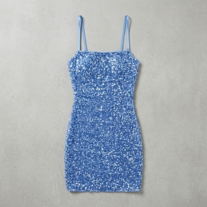 Mode Sexy paillettes brillant Mini Club <span class=keywords><strong>robe</strong></span> de soirée bretelles dorées serré dos nu jupe courte jupe de hanche - Product Image 6