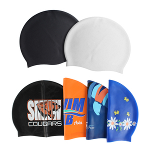 Nuevo <span class=keywords><strong>Gorro</strong></span> de Natación de Silicona Impermeable con Estampado Personalizado a la Moda <span class=keywords><strong>para</strong></span> Mujeres, Hombres y Niños, Logo Personalizable <span class=keywords><strong>para</strong></span> E-Commerce - Product Image 2