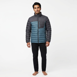Chaqueta de Invierno Acolchada Personalizada de Alta Calidad con Logotipo Impreso para Hombre, Chaqueta Acolchada con Bolsillos de Tela, Venta al por Mayor, OEM para Negocios - Product Image 1