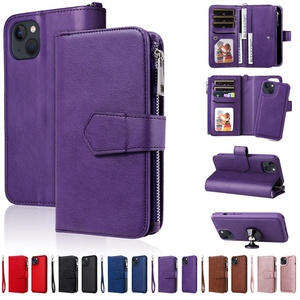Custodia in pelle con cerniera 2 in 1 per Samsung <span class=keywords><strong>Galaxy</strong></span> S24 Ultra S23 Plus A24 <span class=keywords><strong>4G</strong></span> A34 A54 A35 A55 A14 A15 5G custodia per telefono staccabile - Product Image 4