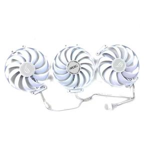 Nuevo ventilador de refrigeración 95mm 7 pines CF1010U12S para ASUS <span class=keywords><strong>ROG</strong></span> RTX3060 3070 3080 <span class=keywords><strong>3090</strong></span> <span class=keywords><strong>TI</strong></span> blanco negro ventilador de tarjeta gráfica - Product Image 3