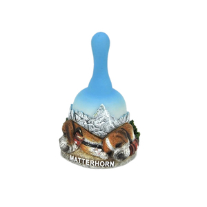 Campana de Mesa Decorativa Personalizada con Figuras de los Alpes, Finlandia, Italia, Suiza, Estatua de Resina 3D, Recuerdo Turístico, Campana de Cena - Product Image 1