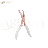 Kit de pinces pour extensions de cheveux ARLANY avec logo personnalisé, micro-perles roses et anneaux nano, outils d'installation et de retrait pour salon de coiffure