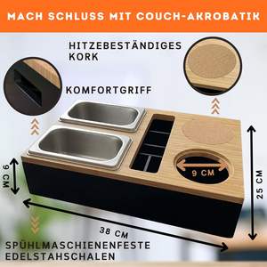 Boîte à collation personnalisée robuste de qualité supérieure avec couvercle amovible, bols à collation, porte-boisson avec sous-verre, boîte-cadeau pour soirées confortables - Product Image 3