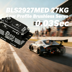 Flash Hobby BLS2927MED 27KG 0.03Detik Servo Brushless Profil Rendah Encoder Magnetik IP Tahan Air Digital untuk Mobil Drift/Robot Kipas - Product Image 6