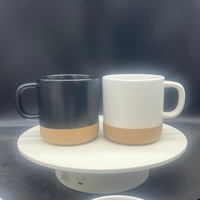Mug à café en céramique à blocs de couleur mat et brillant, avec logo personnalisé, en porcelaine, pour la maison, le bureau ou comme cadeau