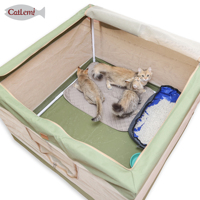 Cage de tente portable sécurisée pour animaux de compagnie Chenil inférieur étanche confortable et confortable pour votre ami à fourrure