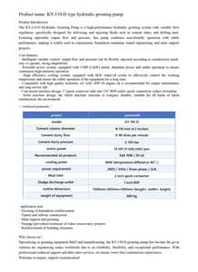 Injecteur de chape de ciment refroidi 6 kW avancé avec système de refroidissement efficace pour les opérations de coulis continues - Product Image 2