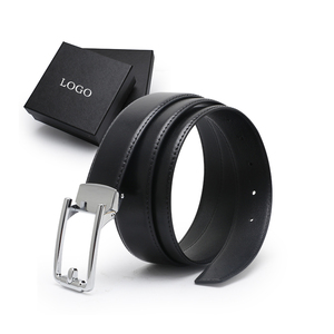 Ceinture en cuir décontractée pour homme, boucle en acier en cuir de vache, entraînement, fitness, légère, écologique, longueur réglable - Product Image 2