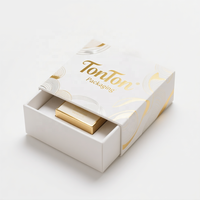 Boîte magnétique personnalisée et boîte cadeau bleue pour ensemble de soins de la peau et emballage de luxe, texture de papier élégante