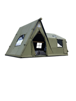 MOQ100 Personnalisation en gros Tente gonflable beige à toit triangulaire avec colonne d'air intégrée, camping minimaliste OEM/ODM ISO9001