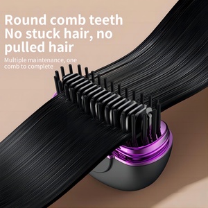 <b>Hot</b> Sale Travelling Cordless Hair Straightener Brush Rechargeable Straightening Brush for Women and Girls - Product Image 5