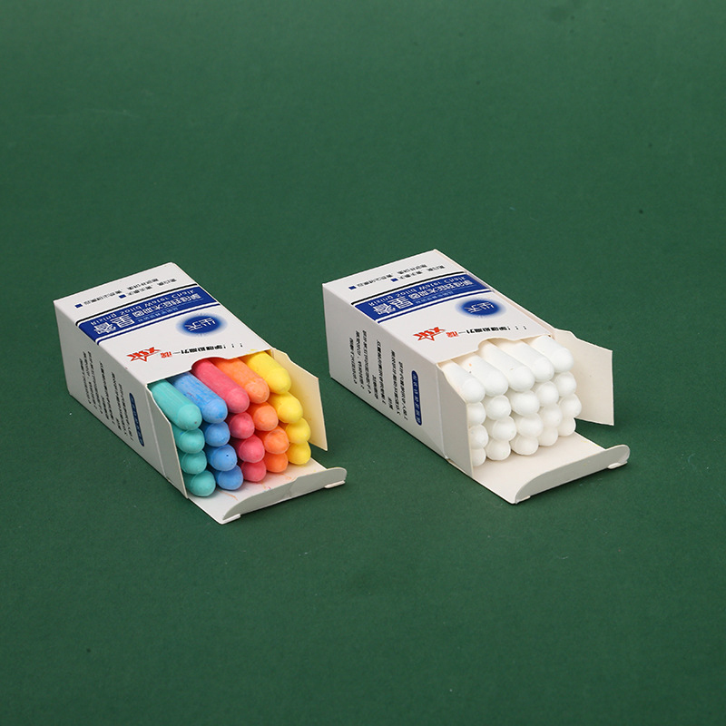 Торговая гарантия, мелки без пыли, нетоксичный моющийся школьный цветной мел