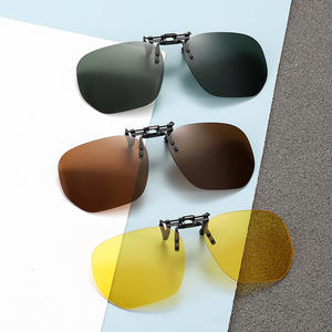 Nuevas gafas de sol con clip para mujer, lentes polarizadas TAC UV400, antirreflejos, montura metálica, color negro, para conducir, pescar. - Product Image 1