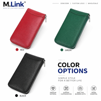 Étui de voyage de luxe en cuir PU pour montres avec intérieur doux, support pour montres, organisateur à fermeture éclair, fournisseur OEM ODM