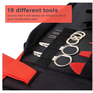19 cái TRIM loại bỏ công cụ, Fastener Remover Công cụ <span class=keywords><strong>Kit</strong></span> nội thất ô tô nhựa Pry <span class=keywords><strong>kit</strong></span>, cửa xe Bảng điều chỉnh công cụ đài phát thanh tự động Clip plie - Product Image 5