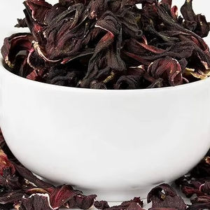 Flores secas de hibisco perfectas para té y agua fresca mexicana Flor De Jamaica Flores y pétalos enteros - Product Image 1