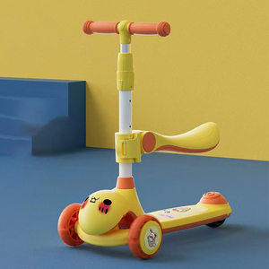 Patinete Infantil Plegable de Acero de Alta Calidad con Tres Ruedas y Asiento Ajustable en Altura para Niños de 2 a 10 Años - Product Image 4