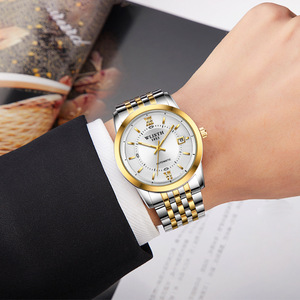 WLISTH Men's Automatic Mechanical Watch, Business <b>Calendar</b> Waterproof Stainless Steel Band Wristwatch, Wholesale Available - Product Image 2
