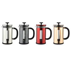 Cafetière à piston élégante dorée 350/800/1000 ml, en verre résistant à la chaleur, pour une portion individuelle, avec <span class=keywords><strong>filtre</strong></span> à thé manuel - Product Image 2