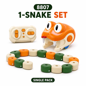 Jouet Serpent Magnétique Télécommandé avec Jeu de Combat Amusant, Serpent Affamé, Cadeaux, Jouet Serpent Électrique Télécommandé qui se Mange Soi-même pour Enfants - Product Image 1