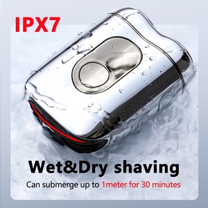 Rasoir portable à double lame de qualité supérieure pour hommes, étanche IPX7, rechargeable, avec sac de voyage, mini rasoir pour la barbe, utilisation en hôtel - Product Image 2