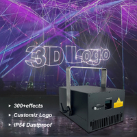 Lumière laser LED RGB DMX512 250W Pub-8 10W activée par le son pour DJ, discothèque, bar, scène