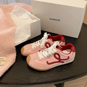 Zapatillas Deportivas Casuales para Mujer, Primavera-Otoño 2026, Blancas, Ligeras, con Forro de Felpa, Parte Superior de Cuero Genuino y Entresuela de Goma - Product Image 5