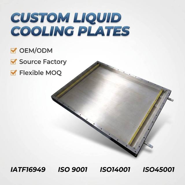 CNC Aluminum Liquid Cooling Plate Microchannel Water Cooling Board for Edge Computing Server Rack