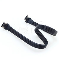 Kabel Ekstensi USB 2.0 Tipe-C ke Tipe-C Pipih 50CM 30CM 20CM 10CM 5CM, Adaptor 90 Derajat, Kabel Pipih FPC FPV, 3A, Transfer Data 5CM-100CM