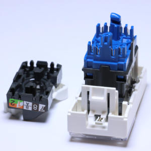 45*22.5 UTP CAT6A <span class=keywords><strong>Legrand</strong></span> Type RJ45 Faceplate Cat6A Rj45 Connect Toolless Keystone Jack - Product Image 4