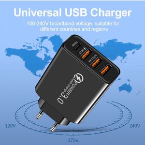 2024 New Product 2A 3USB+PD Type-C Mobile Charger Multi-Interface Travel <b>Charging</b> Head Cross Border Wholesale - Product Image 3