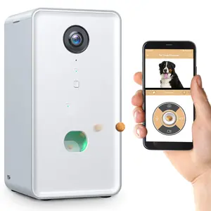 कैमरा dispenses कि कुत्ते व्यवहार करता है Suppliers-1080P FHD रात दृष्टि वाईफाई कुत्ते का इलाज के लिए पोट पालतू गतिविधि मॉनिटर कैमरा निगरानी और बात कर के साथ अपने पालतू दूर से