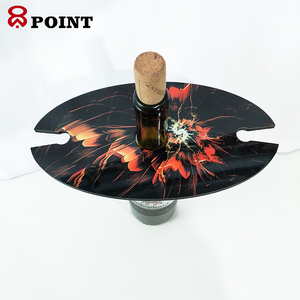Support à vin en MDF pour sublimation, porte-verre en bois vierge, caddie à vin ovale - Product Image 3