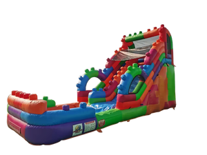 Tobogán de agua comercial inflable al por mayor Tobogán de agua inflable con <span class=keywords><strong>piscina</strong></span> <span class=keywords><strong>desmontable</strong></span> - Product Image 5