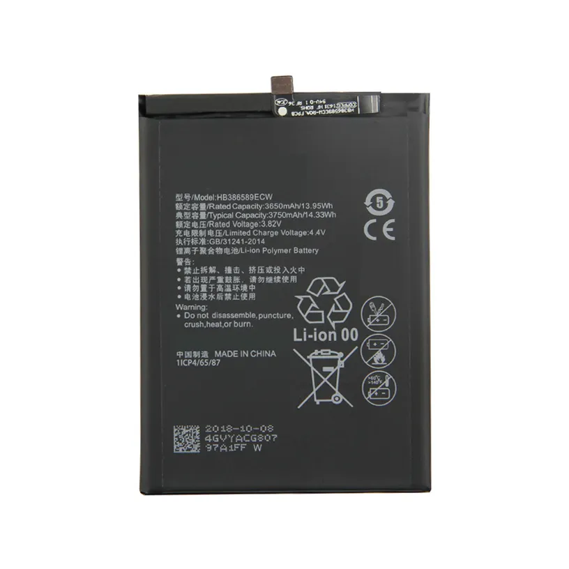 Replacement Phone Battery HB386589ECW 3750mAh for Huawei Nova 3 P10 Plus Honor Play Honor 8X Original Batteries