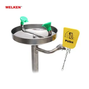 BD-540N Stainless Steel Stand Eye Wash with Foot Pedal