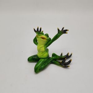 Statue miniature en résine peinte à la main, modèle artisanal, pot de fleurs miniature, ornement de jardin, micro-paysage, <span class=keywords><strong>figurine</strong></span> de coccinelle, de grenouille, de champignon - Product Image 3