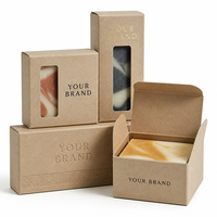 Boîte à savon transparente personnalisée avec fenêtre, emballage de présentation, boîte à savon transparente avec logo