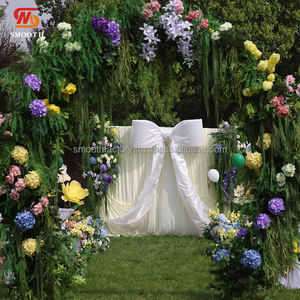 Fondo Decorativo con Lazo Grande y Suave de Tamaño Personalizado con Elegante Lazo de Cinta Colgante para Decoración de Bodas o Navidad - Product Image 1