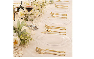 Assiette à gâteau ronde jetable <span class=keywords><strong>en</strong></span> <span class=keywords><strong>plastique</strong></span> rigide PS écologique BST 7.5 10.25 pouces, blanche, pour la restauration occidentale et les fêtes - Product Image 6