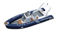 Nouveau Design RIB 580 Certifié CE, Yacht de Luxe en Fibre de Verre, Bateau Pneumatique Soudé à Moteur Hors-Bord à Essence pour la Pêche et les Sports Nautiques, à Vendre