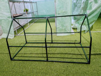 Serre de jardin économique en acier métallique moderne et écologique avec couverture en PVC pour la culture hydroponique à domicile, facilement assemblable