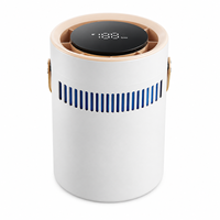 Nouvel humidificateur sans brume, humidificateur à forte production de brume avec purification de l'air, mini purificateur portable à ions négatifs pour la maison et le bureau