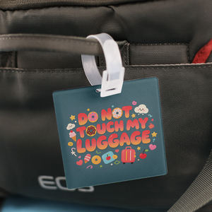 Étiquette à bagages en acrylique personnalisée par sublimation, double face imprimable, sortie d'usine - Product Image 1