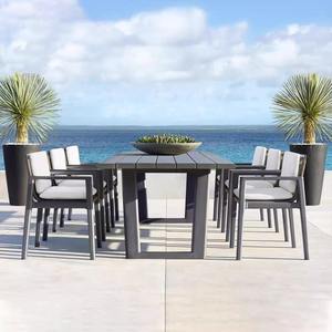 Silla de Jardín de Aleación de Aluminio para Exteriores, Estilo Minimalista, Marco Rectangular Resistente - Product Image 4