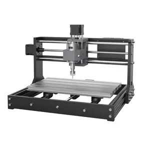 TWOTREESポータブルDIYミニCNC 3018プロ3軸ウッドPCB彫刻フライス盤、木工CNC彫刻機ウッドルーター